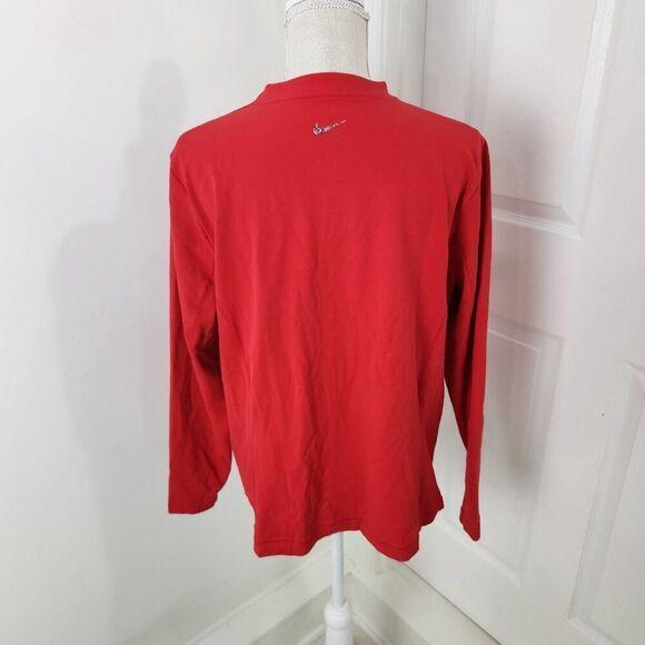 Nike Jacket Womens 1X Red Yoga Luxe Fitted Dry Fit Studio Practice Full Zip New - Picture 5 of 16